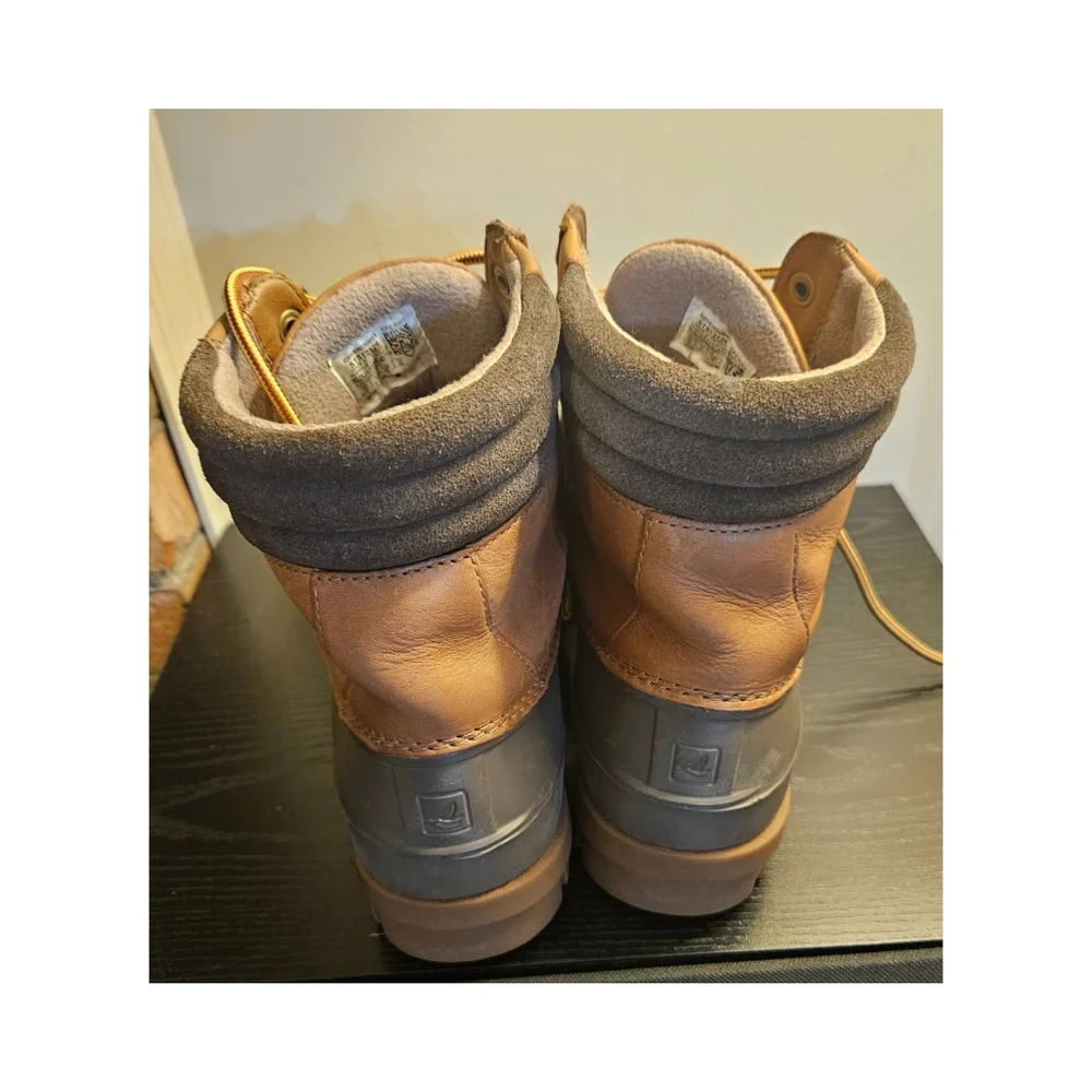 Sperry Avenue Top Sider Men's Brown Waterproof Duck Boots Size 10